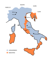 L'Italia nel 744, alla morte di Liutprando
