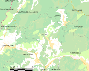 Poziția localității Fréland