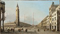 Piazza San Marco Looking South and West, 1763, Los Angeles County Museum of Art