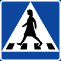 Pedestrian crossing (female person)