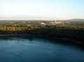 Vista of Tiscapa Lagoon and the city of Managua