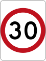 (R4-1) 30 km/h Speed Limit