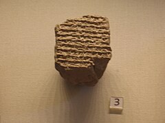 Rapport d'observation astronomique régulière daté de 323-322 av. J.-C., mentionnant la mort d'Alexandre le Grand. British Museum.