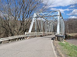 One lane bridge over Yellow Creek on County Road 53