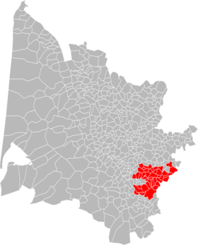 Localisation de Communauté de communes du Réolais en Sud Gironde