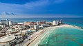 Lotnicze zdjęcie Cancun