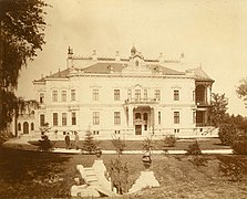 Villa Schloss Nadelburg, popularizada por el k.k. priv. Nadelburger Messing- und Metallwarenfabrik en Lichtenwörth