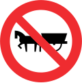 Interdiction des véhicules à traction animale