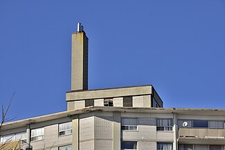 Chimney Smoke Stack for a hydronic and domestic hot water boiler