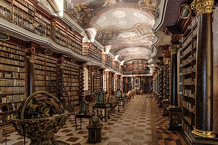 Library of the Clementinum, the Jesuit university in Prague (1722)
