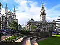 Anglikanska stolnica sv. Pavla in mestna hiša Dunedin