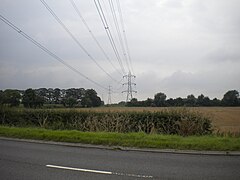 Farmland and pylons near Lowdham (1) - geograph.org.uk - 3713805.jpg