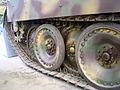 Überlappende Laufrollen eines Panzer V Panther