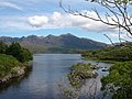 The western end of Loch Assynt with Quinag in the distance