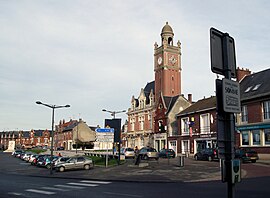 The town hall square in Moreuil