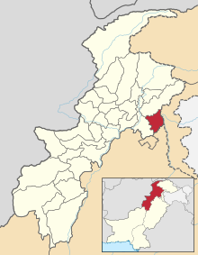 Abbottabad'ın Pakistan'daki konumu