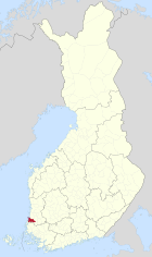 Lage von Rauma in Finnland