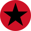 Guinea-Bissau 1978 to present Red disc with black five point star superimposed