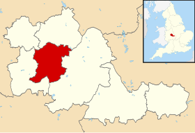 Sandwell na karti Grofovije Zapadni Midlands