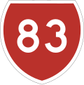 State Highway 83 marker