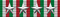 Distintivo Speciale per i militari ed assimilati che sopportano le fatiche dell'attuale Guerra, con sovrapposte 4 stellette d'argento sul nastrino per i 4 anni di campagna (1915-1918): - nastrino per uniforme ordinaria