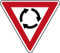 Give way at a roundabout (give way to your right)