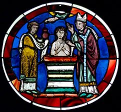 Kobalt Paris'teki Sainte-Şapeli 'nin vitray pencerelerini renklendirdi (1250)