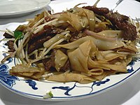 Beef chow fun