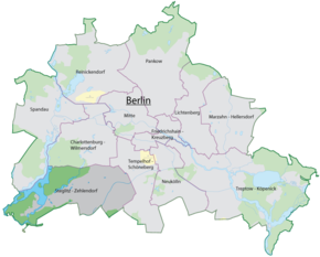 Poziția localității Steglitz-Zehlendorf