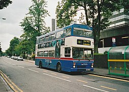 Bus on Harborne Road, Five Ways - geograph.org.uk - 6482903.jpg