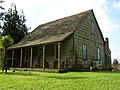 Casa típica de colonos alemanes en el sur de Chile, cerca de Puerto Varas.