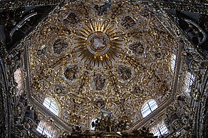 Cupola de la Capilla del Rosario, Puebla, Mexico