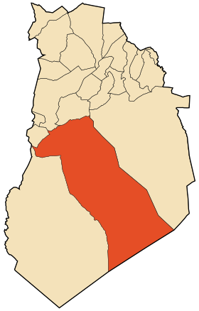 Localisation de El Abiodh Sidi Cheikh