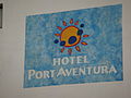 Logo de entrada al Hotel PortAventura