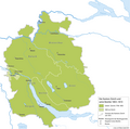 Karte des Kantons Zürich in der Mediationszeit