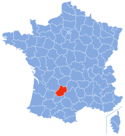Localizacion d'Òut en França