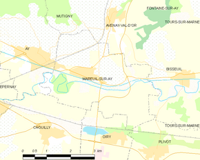 Poziția localității Mareuil-sur-Ay