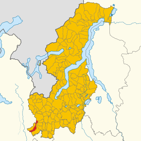 Poziția localității Carbonate