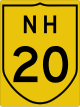 National Highway 20 shield}}