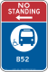 Standverbot – Bus stoppt mit Buslinie (New York City)