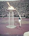 Image 23Paavo Nurmi and the Olympic flame in the opening ceremony of the 1952 Summer Olympics (from 1950s)