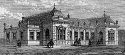 Het station in 1862, kort voor de opening.