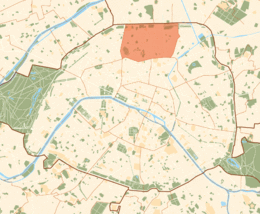 XVIII arrondissement di Parigi – Localizzazione