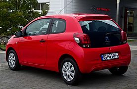 Peugeot 108 (vista trasera).