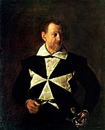 Caravaggio Portrait of Fra Antonio Martelli. 118 × 95 cm.