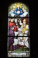 Barvno okno v župnijski cerkvi Rožnovenske Matere Božje, Saint-Ouen. Jožef Sarto – zavetnik svete Cerkve