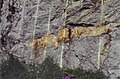 Large xenolith of sandstone (probably from the Albee Formation) within the Fairlee Pluton in Vermont