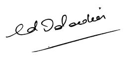 Édouard Daladiers signatur