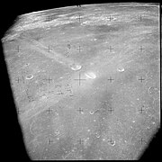 Messier crater on moon by Apollo 15 crew