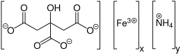 Image illustrative de l’article Citrate d'ammonium ferrique